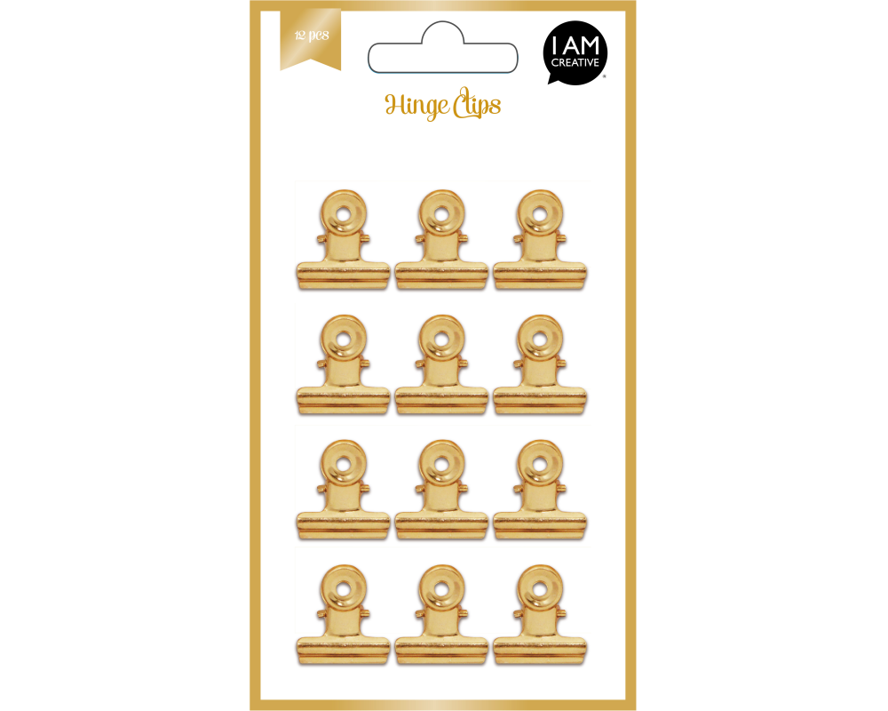 I AM CREATIVE Clips, gold Set II 4087.73 12 Stück