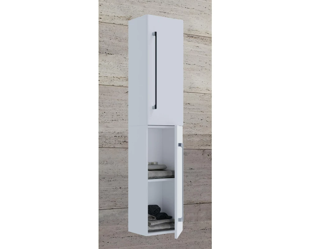 VCM Badezimmerregal Badinos 33 x 150 cm, Weiss
