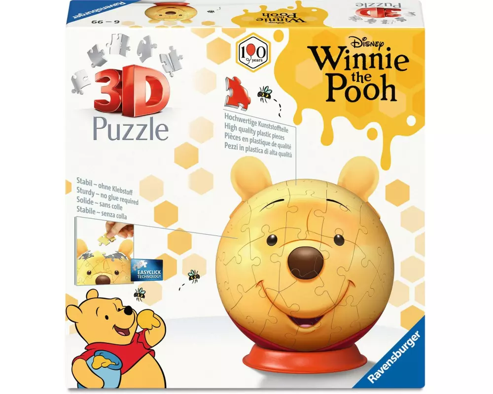 Ravensburger 3D Puzzle-Ball Winnie Puuh 72 Teile