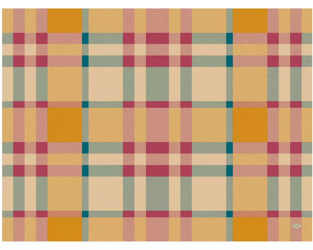 Duni Tischset Glowy Tartan 40 cm x 30 cm, Braun