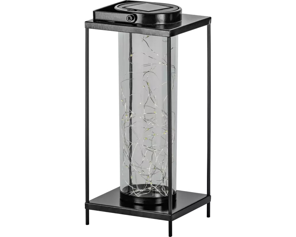 EGLO Leuchten Gartenlicht Solar Tischleuchte Laterne Schwarz