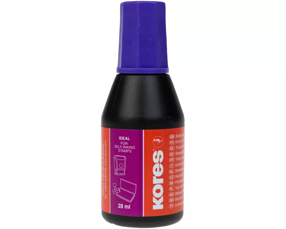Kores Stempelfarbe 28 ml, Violett