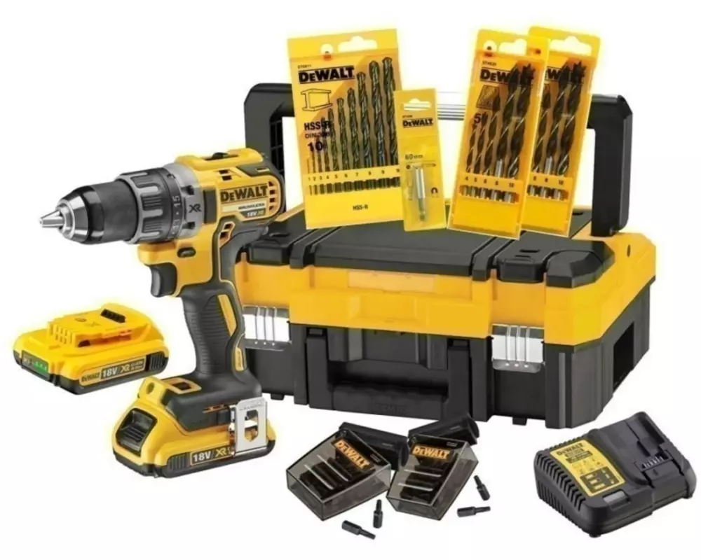 DeWalt Akku-Bohrschrauber Set 18 V DCK791D2T 2 x 2 Ah Akku