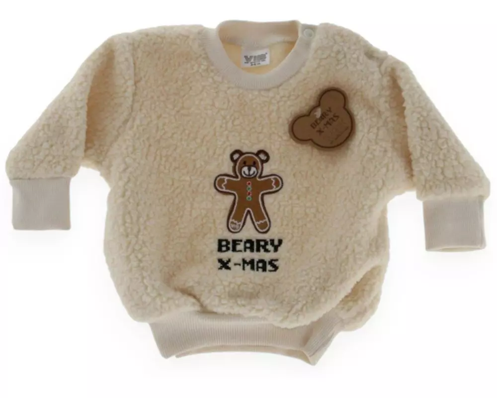 Very Important Baby Pullover Teddy BEARY X-MAS Beige