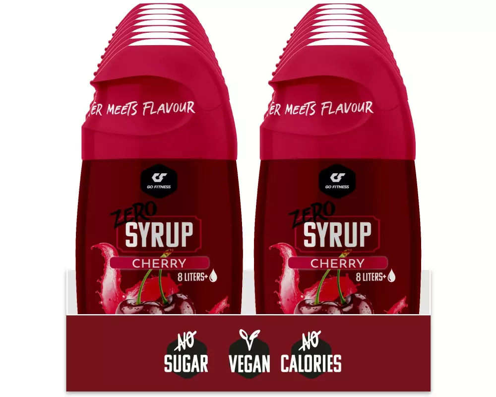 Go Fitness Zero Syrup – Cherry – Box mit 16 x 65 ml Kirsche 1040