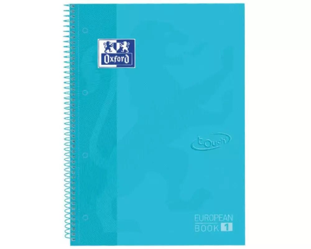 Oxford Schreibblock School Touch A4+, kariert, Pastellblau