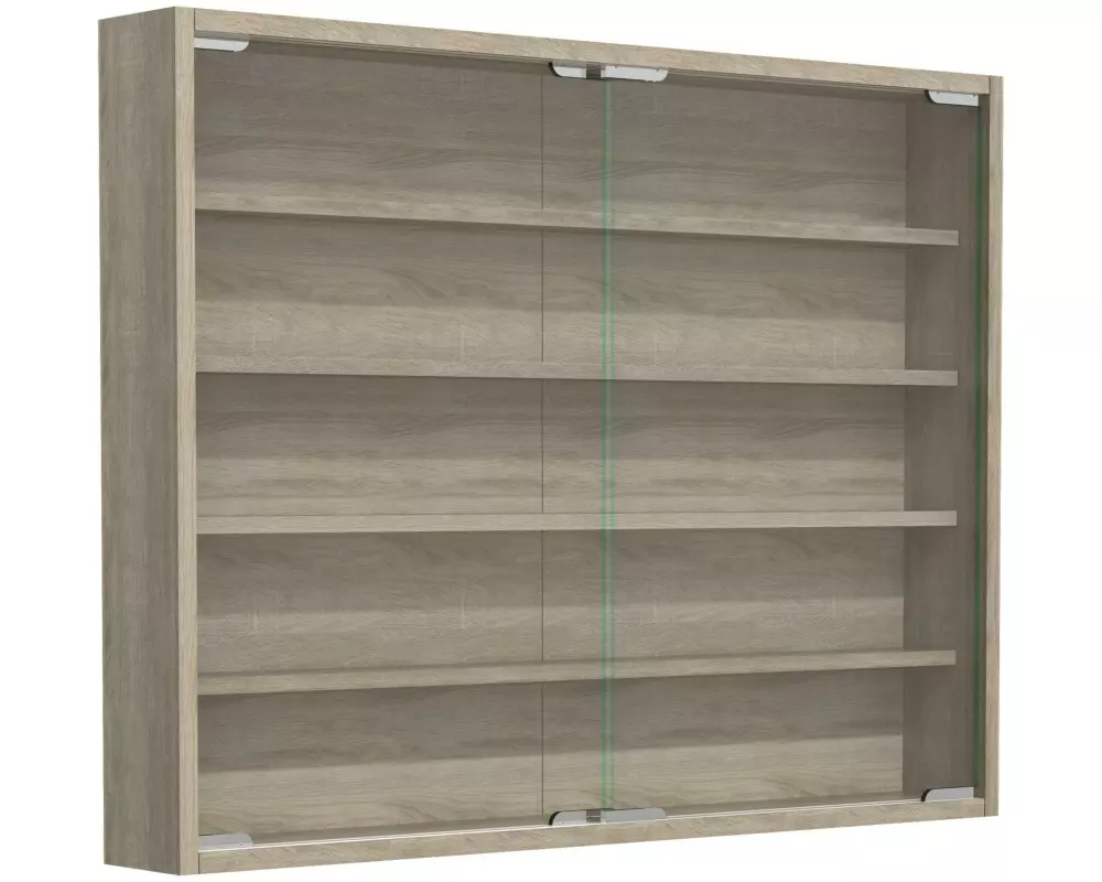 VCM Vitrine Agisa L 77 x 60 cm, Sonoma Eiche