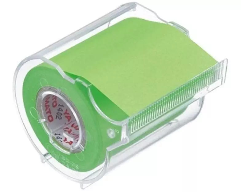 NT Cutter Notizzettel-Dispenser Yamato 5 cm Neongrün, 1 Rolle