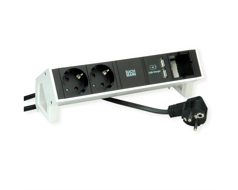 BACHMANN DESK2 2x Schutzkontakt 1x USB Charger 1x CM