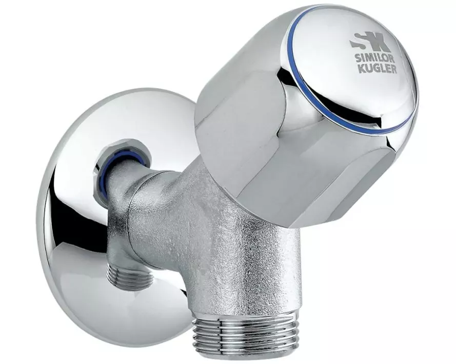 Laufen Waschmaschinenventil Silor Messing verchromt