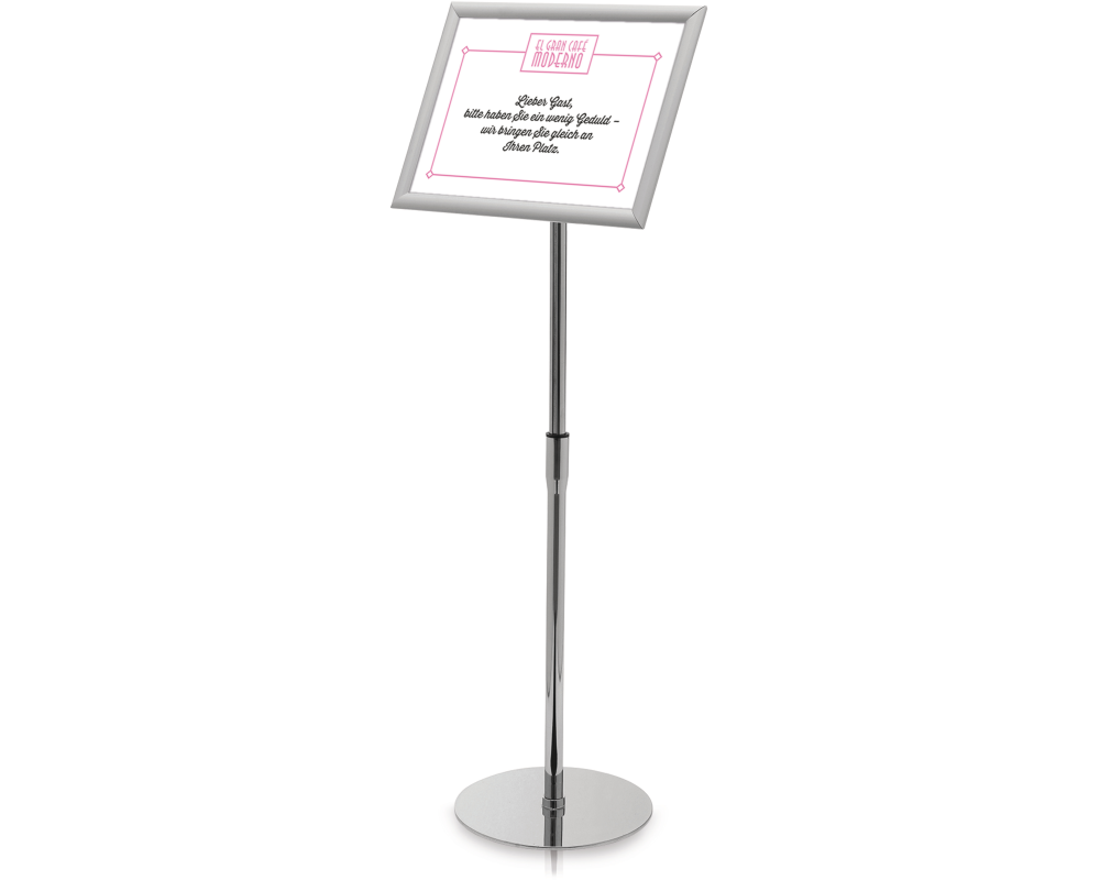 DEFLECTO Bodenständer m. Klapprahmen A3 SFA3SFS grau 33x90-128.5cm