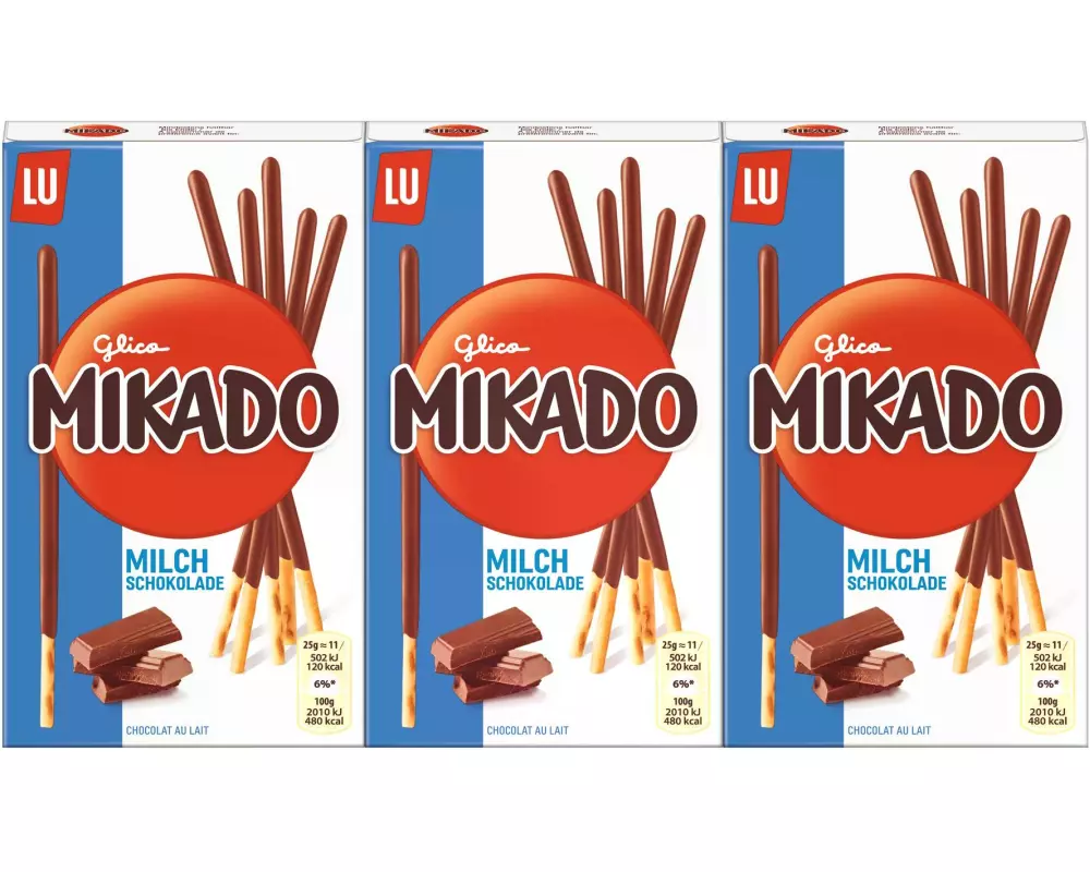 LU Mikado Milchschokolade 3 x 75 g
