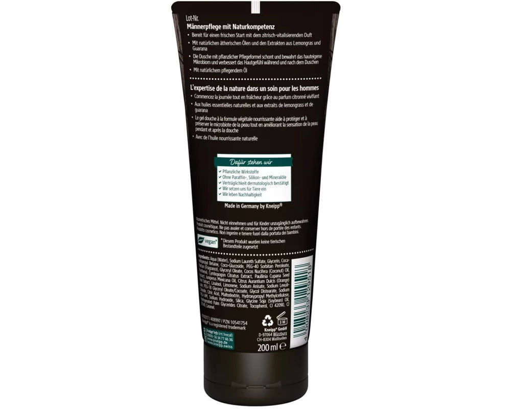 Kneipp Duschgel 2in1 Startklar für Männer 200 ml