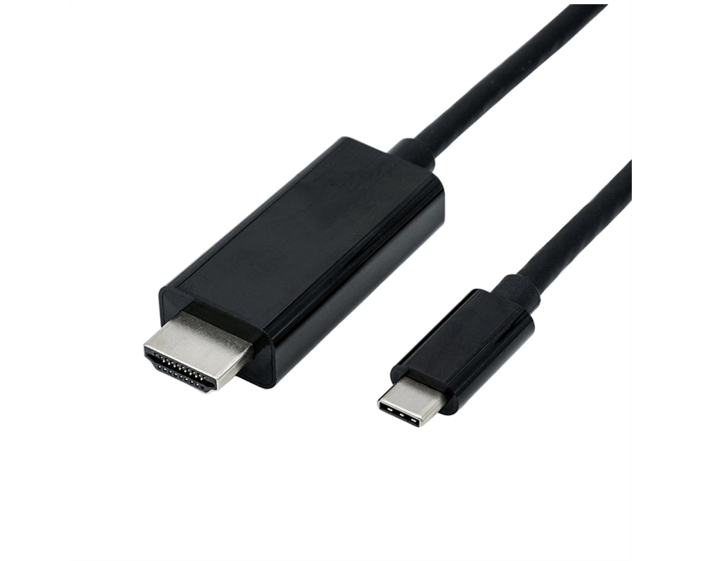 ROLINE USB Typ C - HDMI Adapterkabel, ST/ST, 1 m