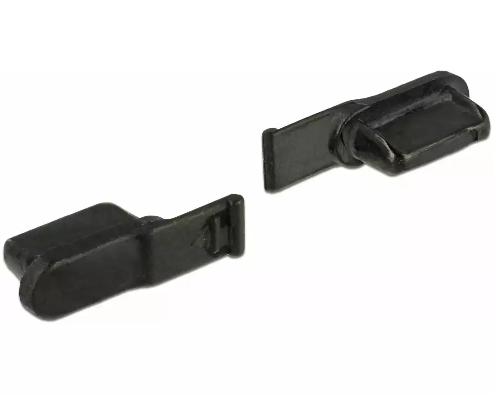 Delock Staubschutz Lightning f 10 Stk. Schwarz