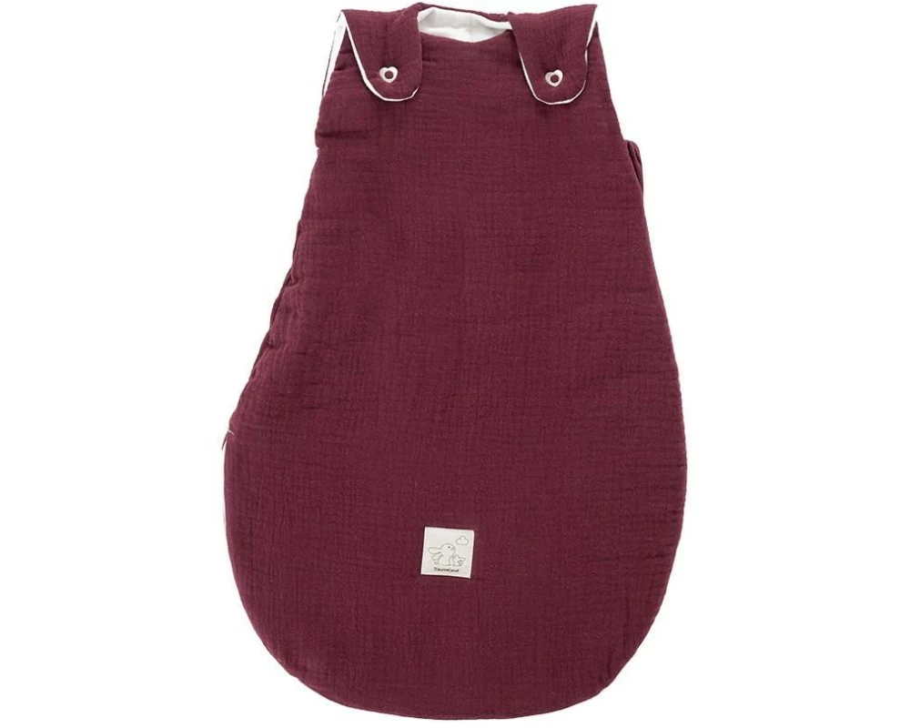 Träumeland Ganzjahresschlafsack Musselin beerenrot Grösse 80/84