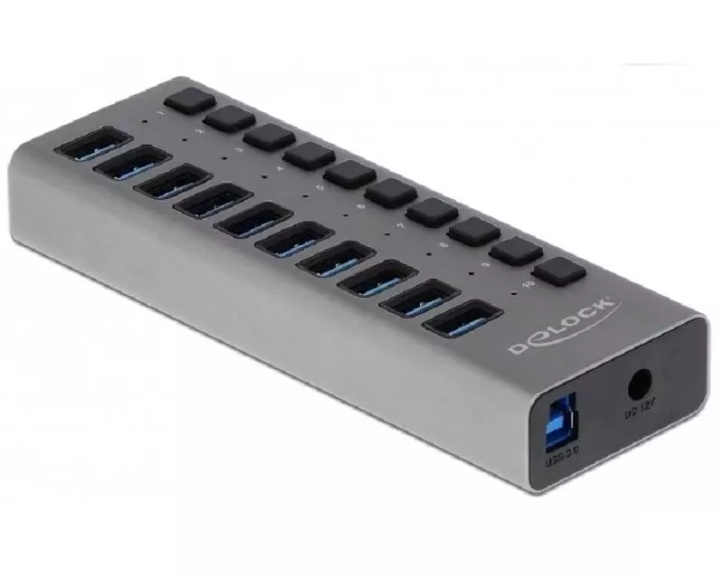 Delock USB-Hub 63670 10x USB-A