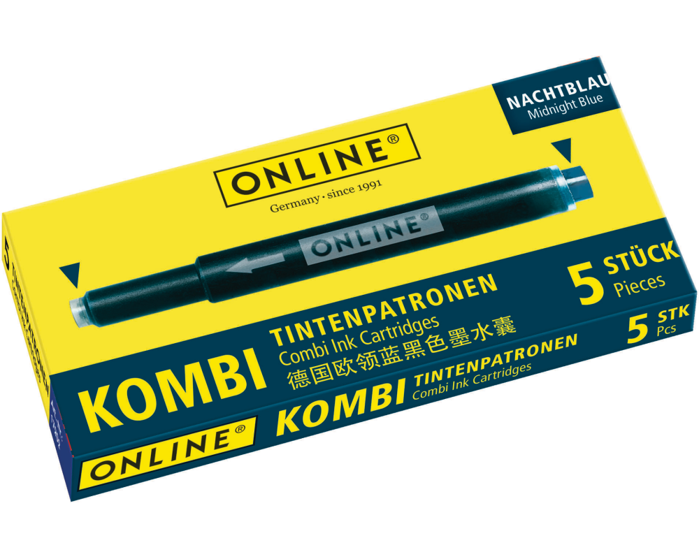 ONLINE Tintenpatronen Kombi 17056/12 Nightblue 5 Stück