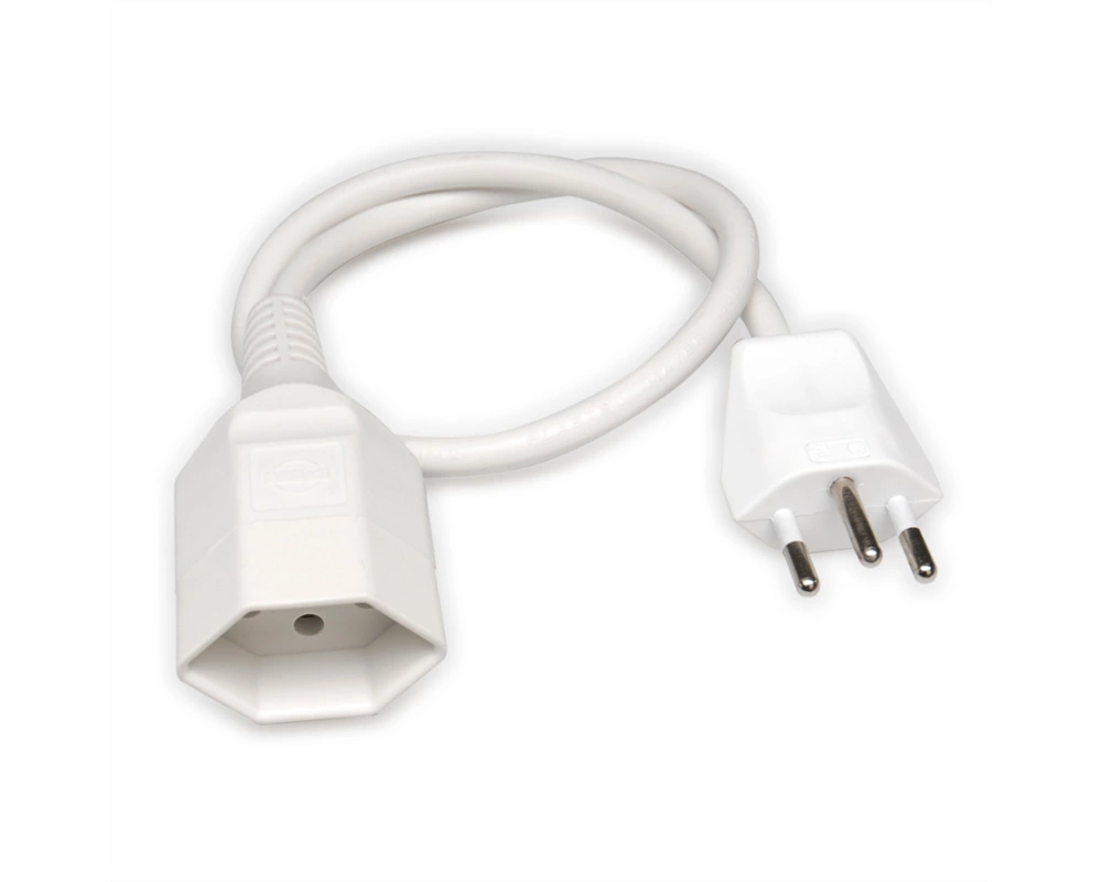 Value Verlängerungskabel T12/T13, weiss, 0.5m