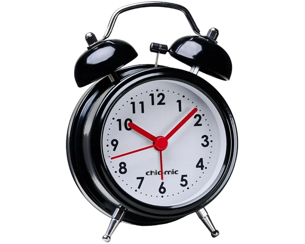 Chic Mic Klassischer Wecker Timeless Schwarz