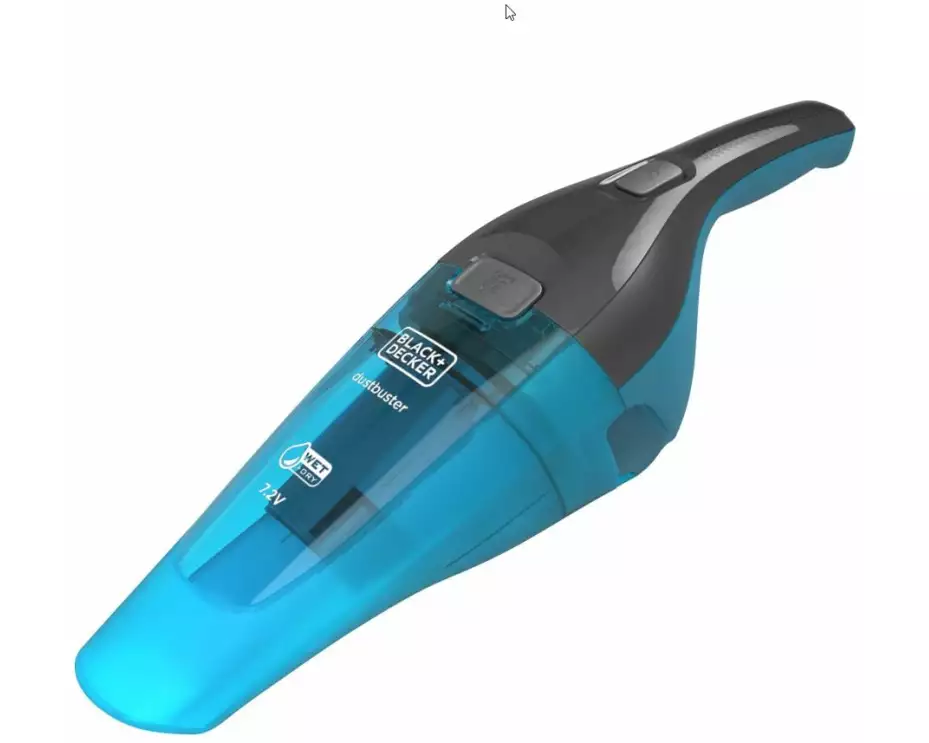 Black & Decker Akku-Handsauger Wet+Dry Dustbuster Blau/Titanium