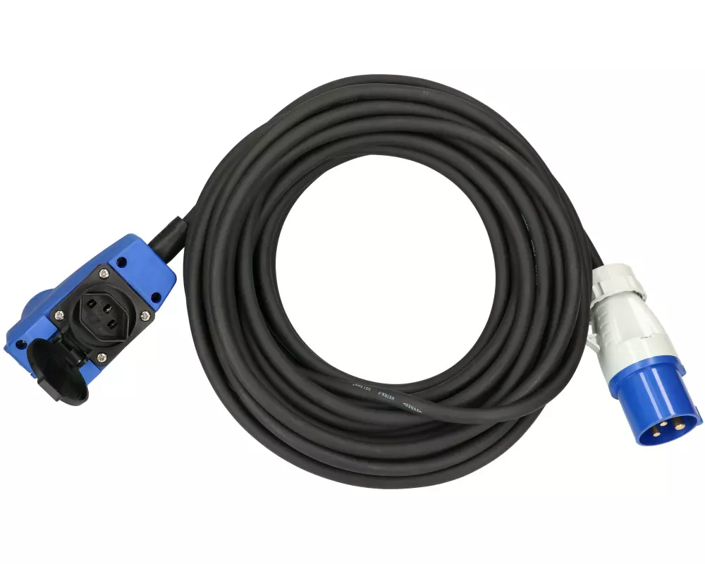 maxCAMP Verlängerungskabel 15 m, CEE16 zu CEE16/T23