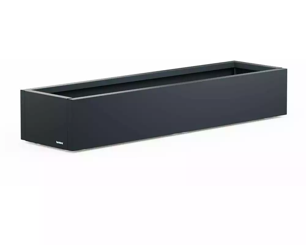 Herstera Hochbeet Metal Planter Xic 100 x 40 x 25 cm, Schwarz