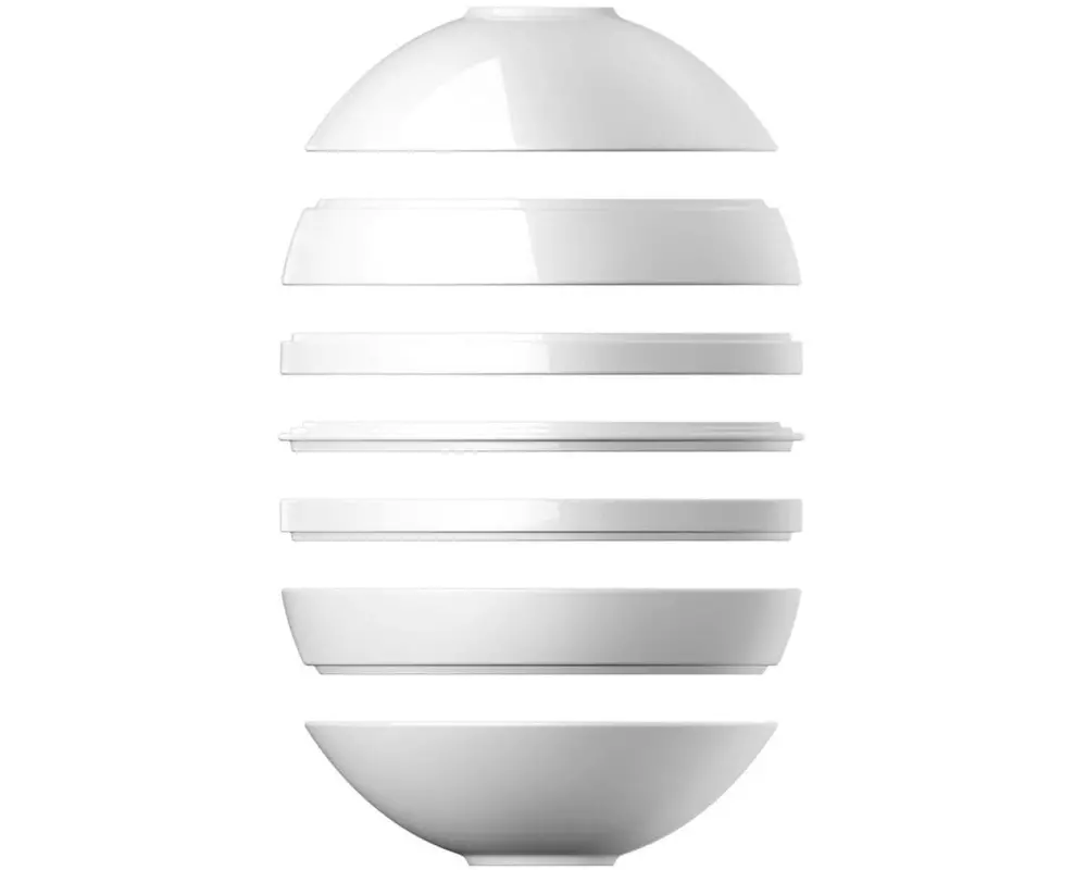 Villeroy & Boch Speise-Service Iconic La Boule 7 Stück, Weiss