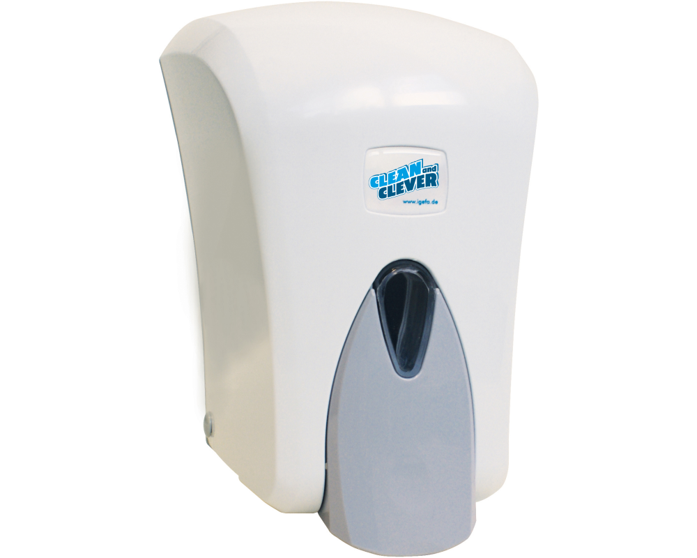 CLEAN AND CLEVER Schaumseifenspender 1lt 40444 SMA403 Weiss, Kunststoff