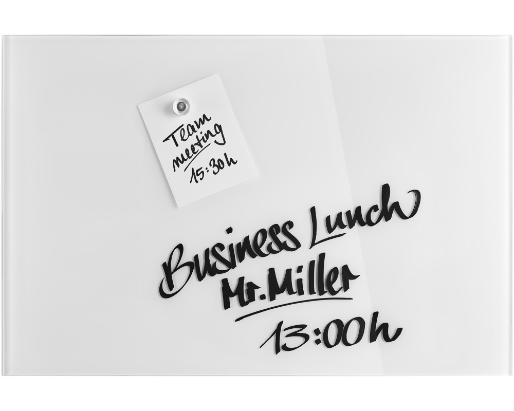 MAGNETOPLAN Design-Glasboard 600x400mm 13402000 weiss, magnetisch