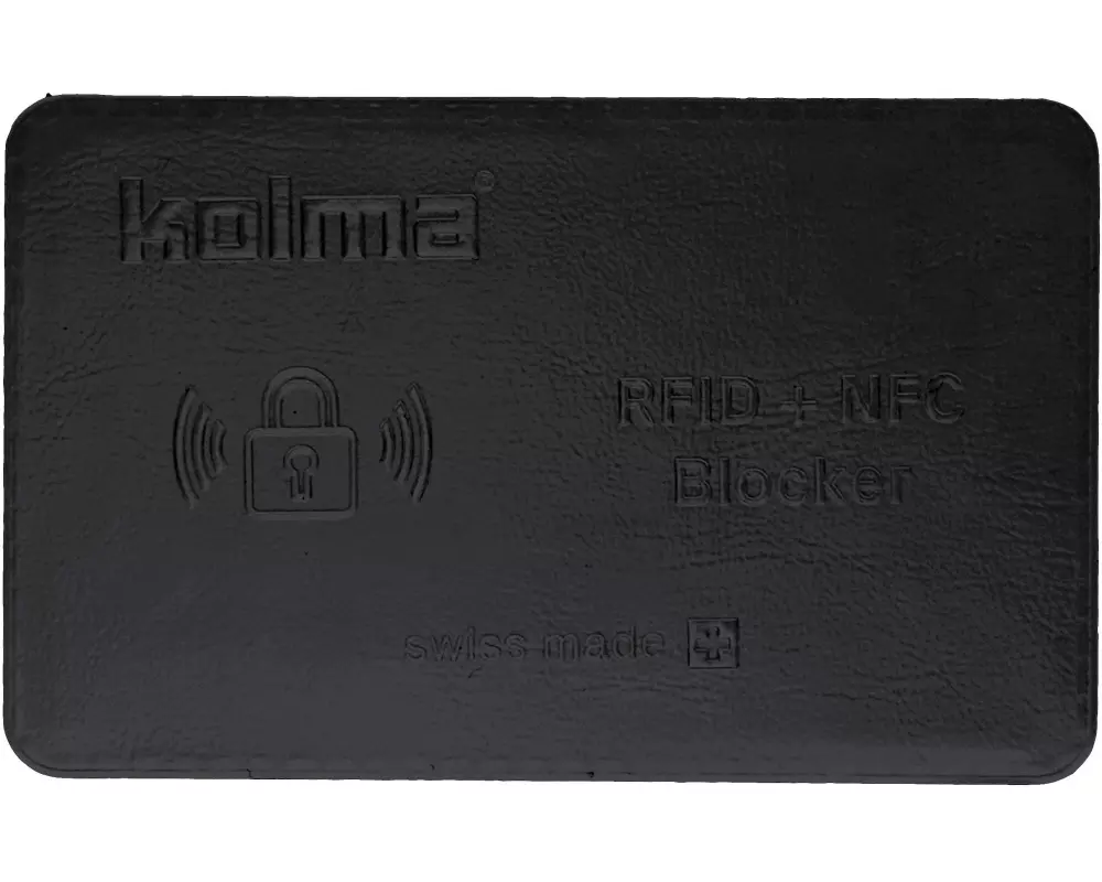 Kolma Kreditkartenhülle mit RFID Blocker Schwarz