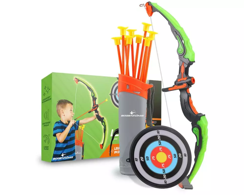 Bogenkönig Bogenschiess-Set leuchtend