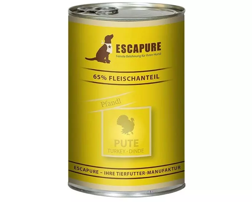 Escapure Nassfutter Puten Pfandl, 400 g