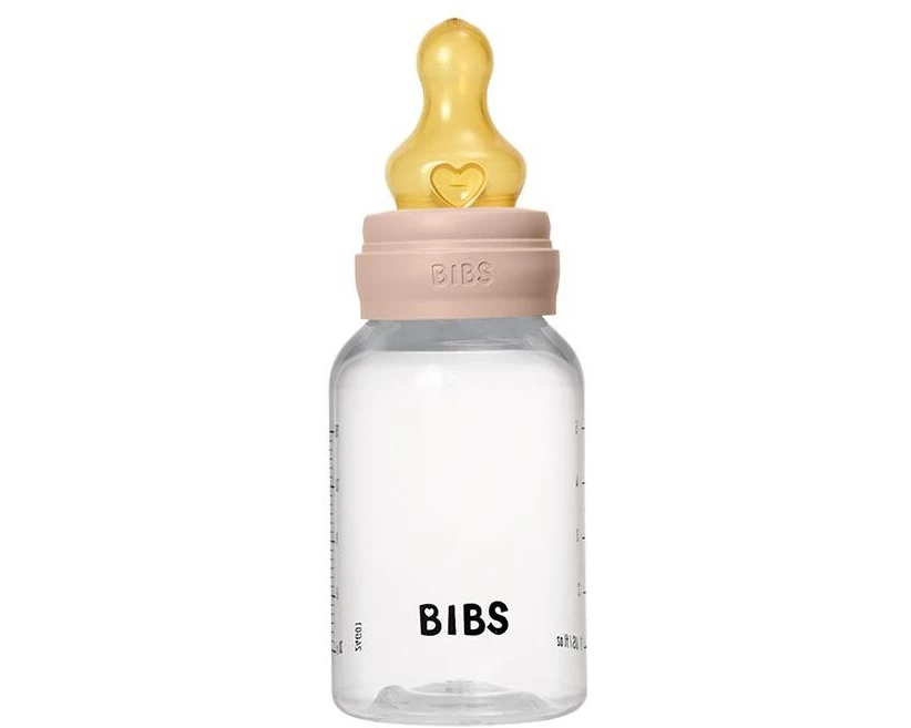 Bibs Baby Bottle Anti Colic Latex Slow Flow Blush 150 ml