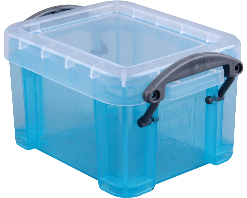 USEFULBOX Kunststoffbox 0,14lt 68501217 transparent blau