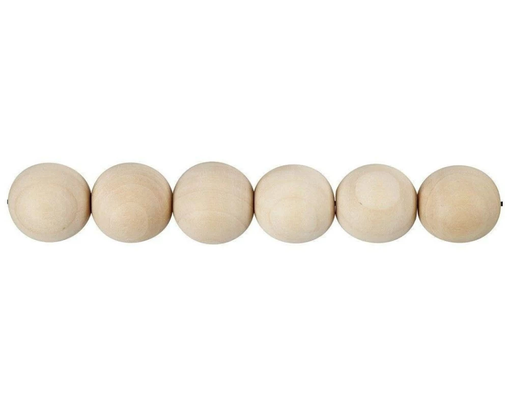 Creativ Company Holzperlen D: 25 mm Lochgrösse: 4.5 mm
