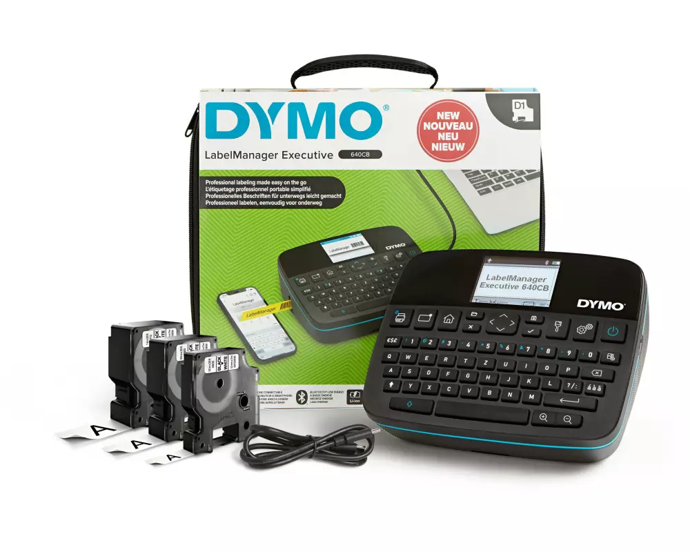 DYMO Beschriftungsgerät LabelManager 640 CB, QWZ-Tast. Koffer-Set