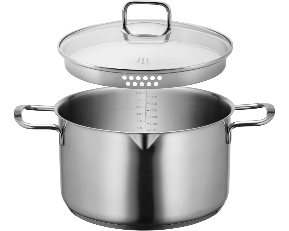 Mäser Kochtopf SANVITO 24 cm, Silber