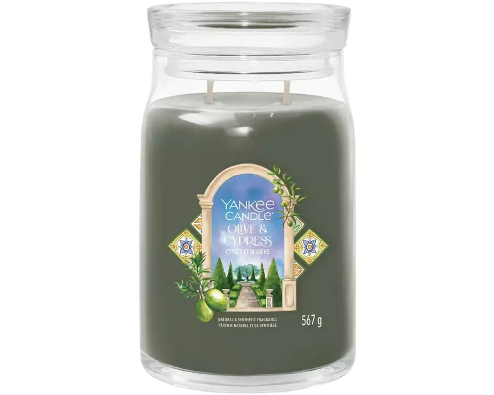 Yankee Candle Signature Duftkerze Olive & Cypress 567 g