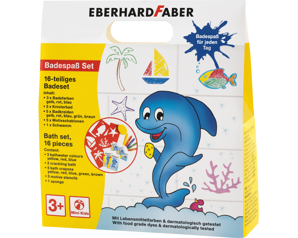 EBERHARD FABER Badespass Box 524116 5 Farben, Schablonen