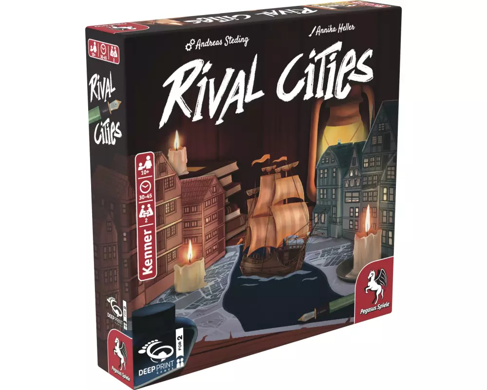 Pegasus Spiele Kennerspiel Rival Cities für 2 Personen -DE-