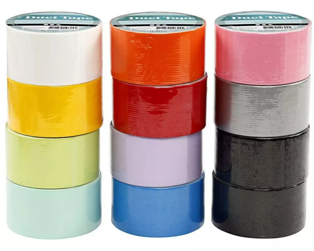 Creativ Company Gewebeband Duct Tape 48 mm x 5 m, Mehrfarbig