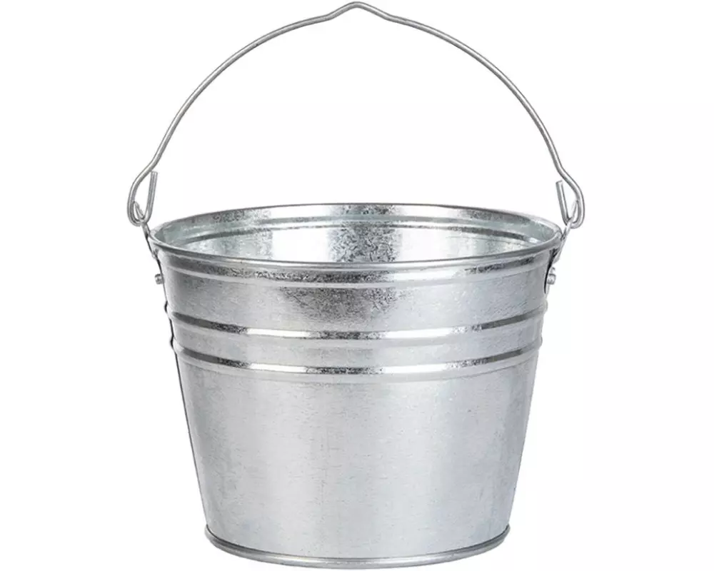 Esschert Design Zinkeimer S Silber