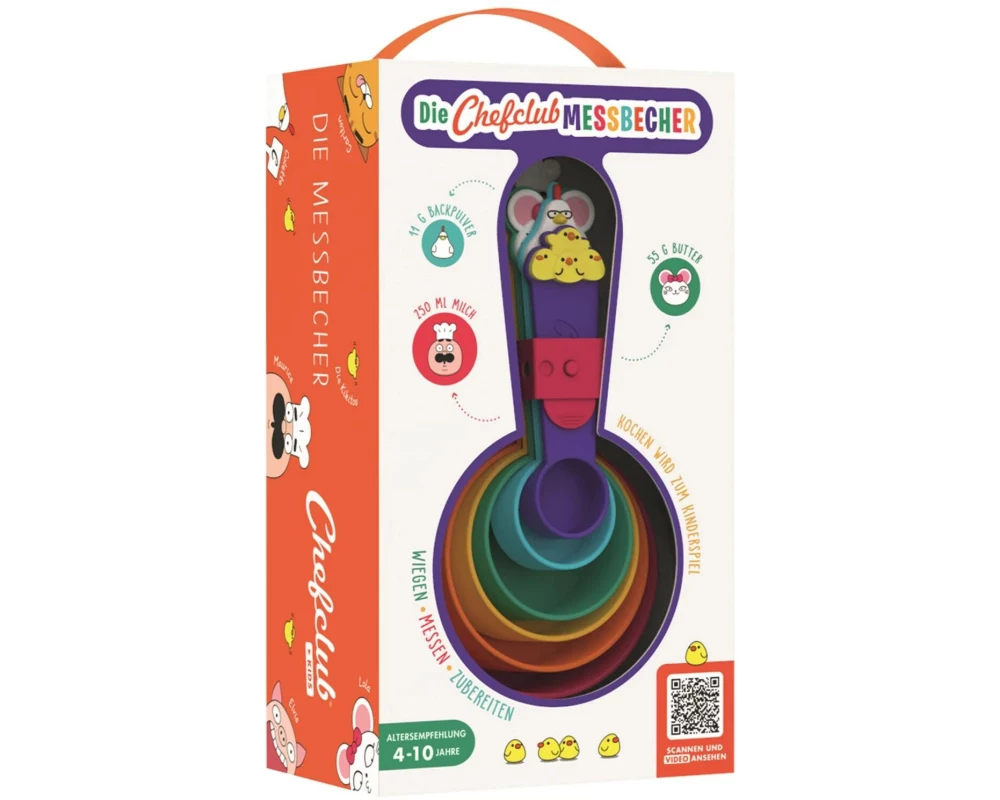Chefclub Messbecher 6er Set, Mehrfarbig