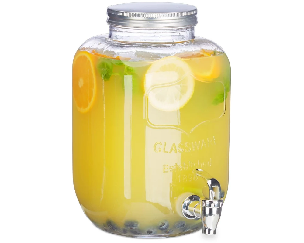 relaxdays Getränkespender 5 Liter