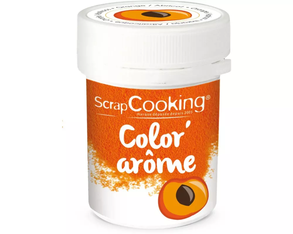 ScrapCooking Lebensmittelfarbenpulver mit Aroma Aprikose Pulver 10 g