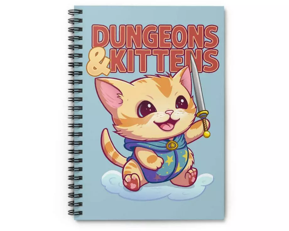 Glass Staff Notizbuch Dungeons & Kittens Mehrfarbig
