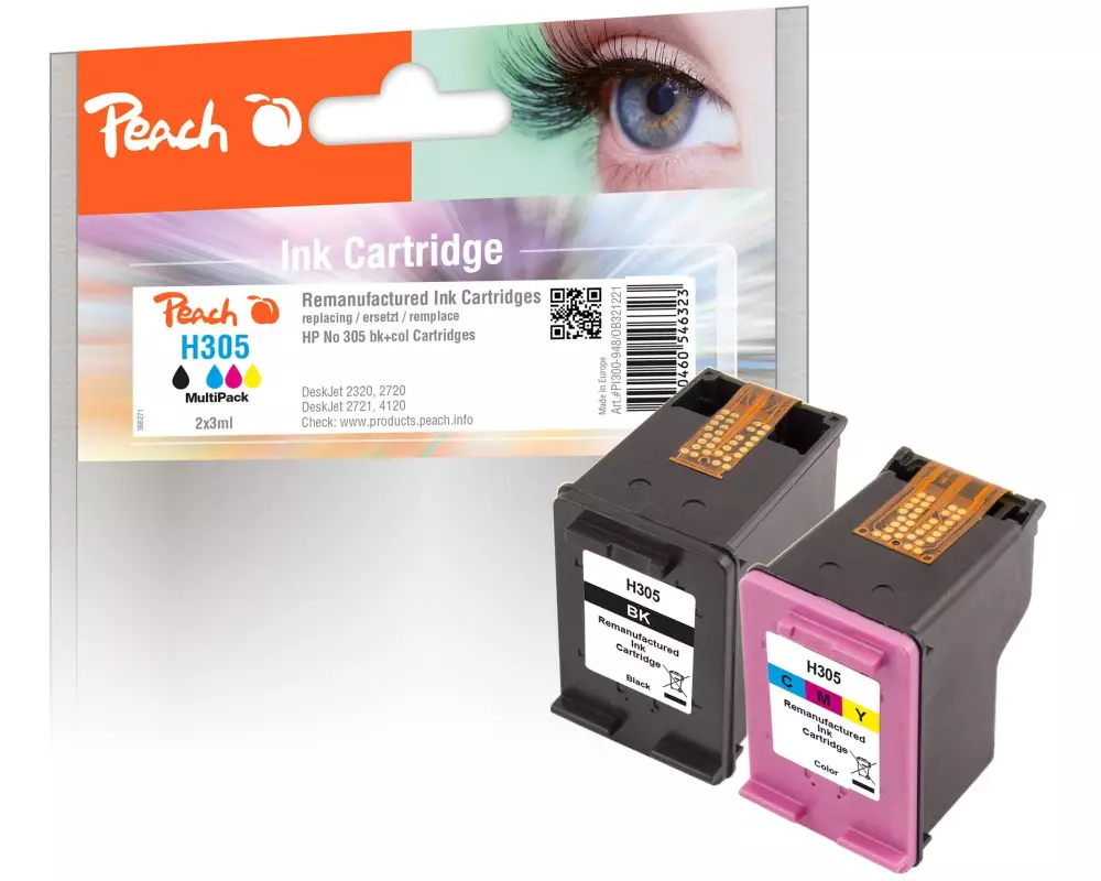 Peach Tinte HP Nr. 305 1x Black, 1x Color