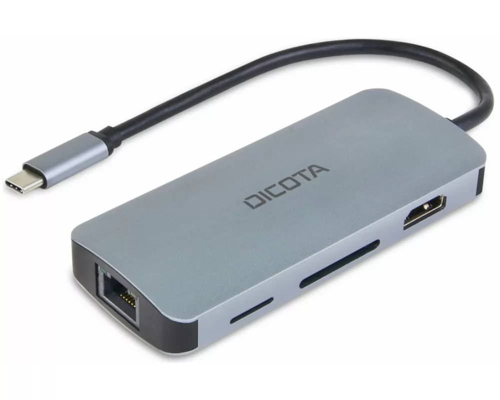 Dicota Dockingstation Dockingstation USB-C 8-in-1 PD 100W