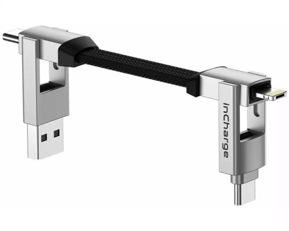 RollingSquare inCharge 6, 6in1, USB-A/-C, Micro-USB, Lightning 0.07 m
